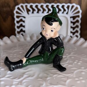 RARE! Vintage Ceramic Elf Pixie Figurine Shelf Sitter